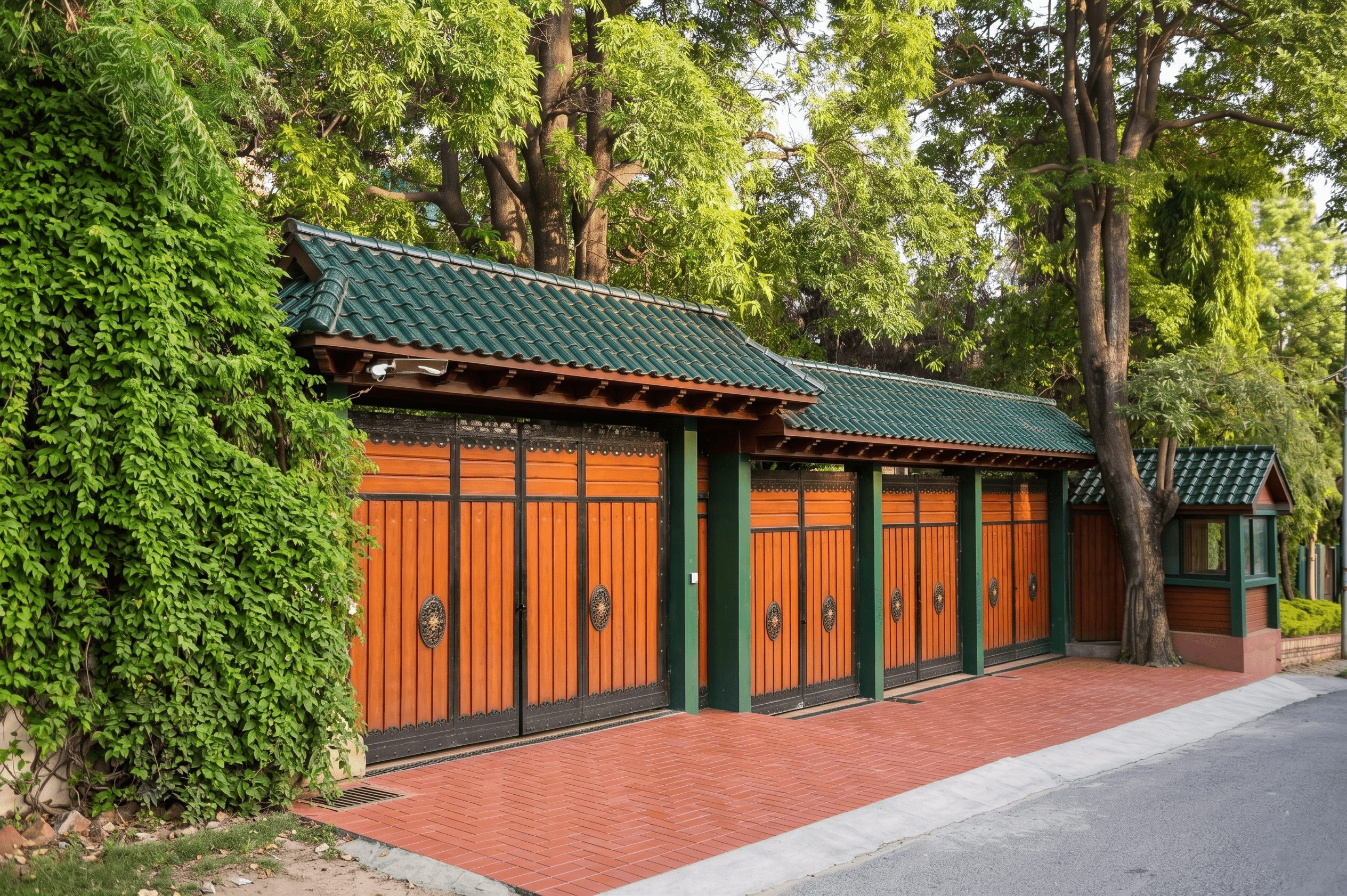 GreenLux Residency secure gated entrance and arrival
